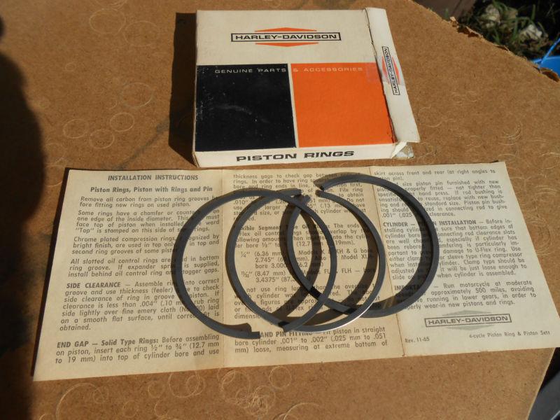 Harley aermacchi  sprint 22329-61 piston rings, 0.8mm o.s.