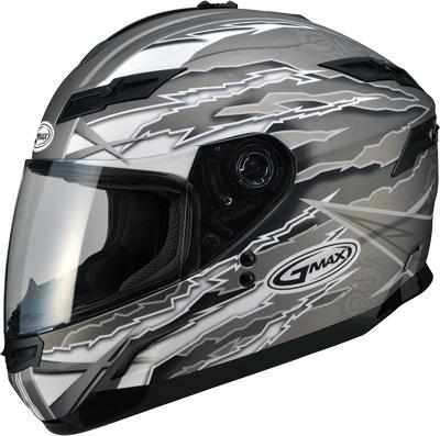 Gmax gm78 full face helmet flat titanium/silver l g178706 f.tc-18