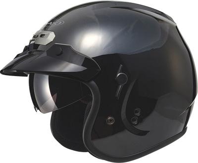 Gmax gm32 o/f helmet w/sun shield black m g1320025