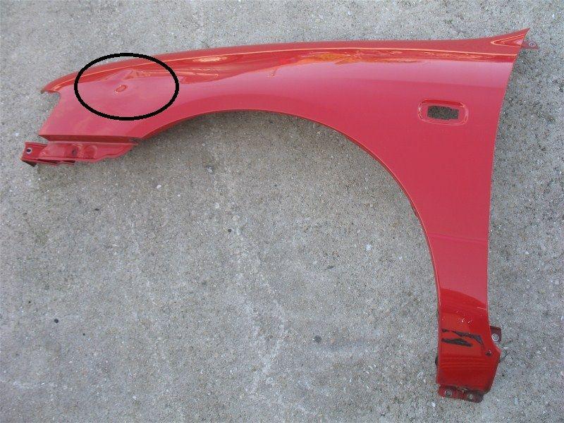 99 00 01 02 infiniti g20 left driver side red fender lh l 1999 2000 2001 2002