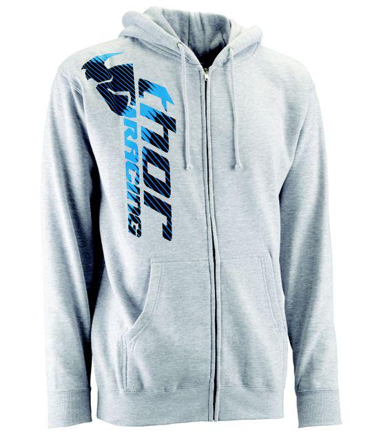 Thor 2013 racer athletic heather zip-up fleece sweat shirt m medium new