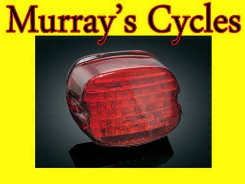 Kuryakyn low profile panacea led taillight with red lens harley 06-13 touring