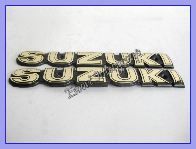 Suzuki gt185 gt250 gt380 gt550 tank emblem l&r “2pcs”  