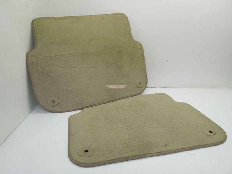 Audi a6 c6 cream pair of rear carpet floor mats	