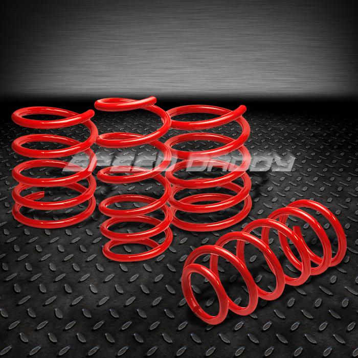 2" drop suspension lowering springs/spring 02-06 nissan altima l31 sl ser red