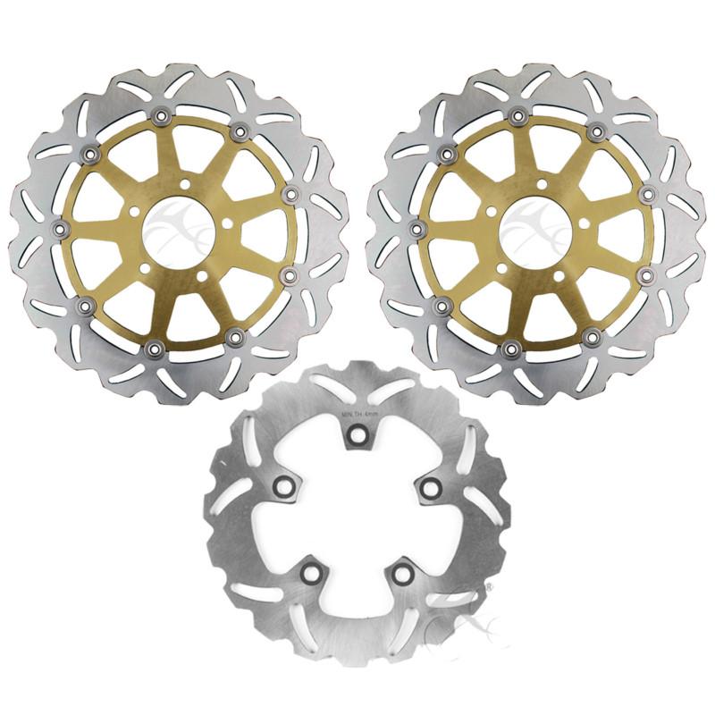 Front and rear brake disc rotors for suzuki 1997-2003 gsxr600/750 gsx-r 750 600 