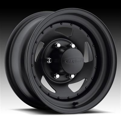 U.s. wheel 204 series stealth blade black steel wheels 15"x8" 5x4.5" bc set of 4