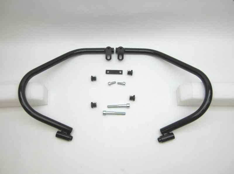 Moto guzzi black crash bar set for v7 classic, cafe, racer, stone