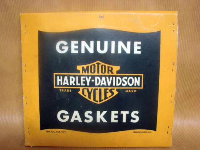 Genuine harley davidson nos set of motor gaskets 45 wla war surplus old logo