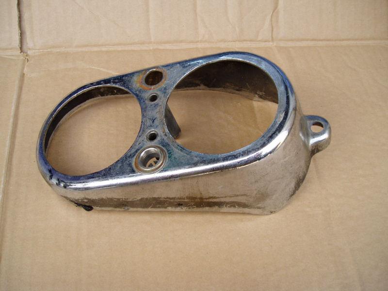 Zel harley davidson  lowrider dash gauge bezel housing tach speedo 