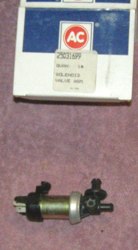 Gm#25031699 cruise control servo mounted solenoid valve for cadillac cars.