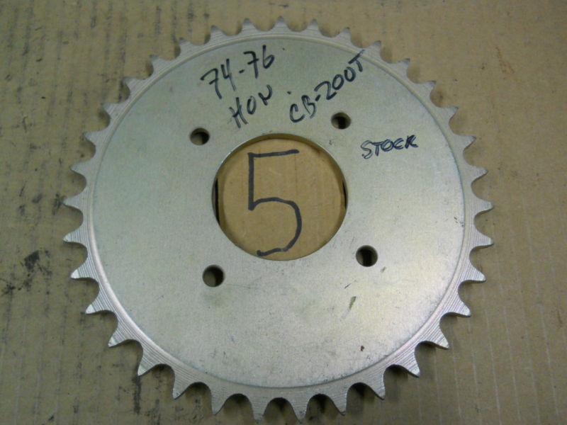 1974 1975 1976 honda cb200t rear sprocket 74 75 76 cb 200 t cb-200 nos pbi vjmc