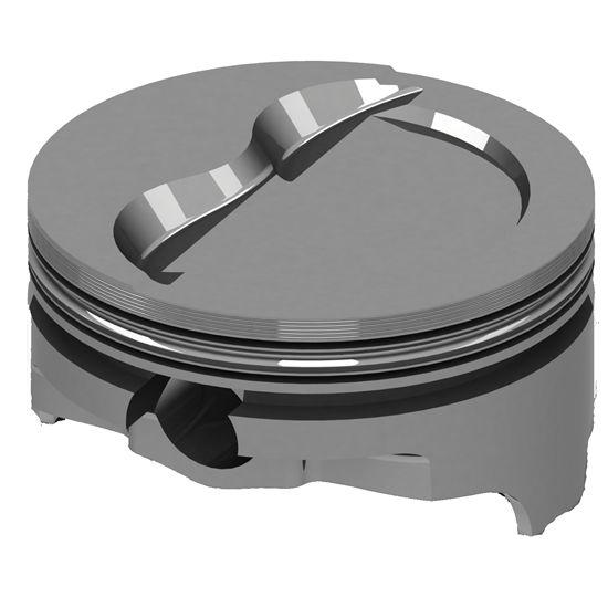 New  icon chevy 400 forged pistons, dish, 6.0 rod, .030 oversize, 2618 alloy