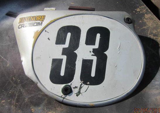 Honda cr250 elsinore left side panel number plate cr250m oem 1973 1974 