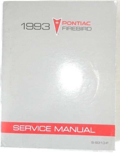 1993 pontiac firebird  service repair manual 