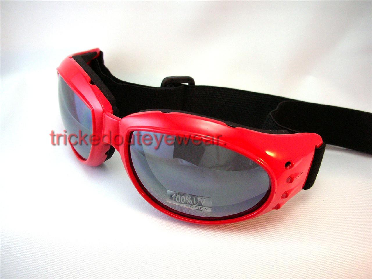 Polycarbon motorcycle goggles sunglass tinted day lens