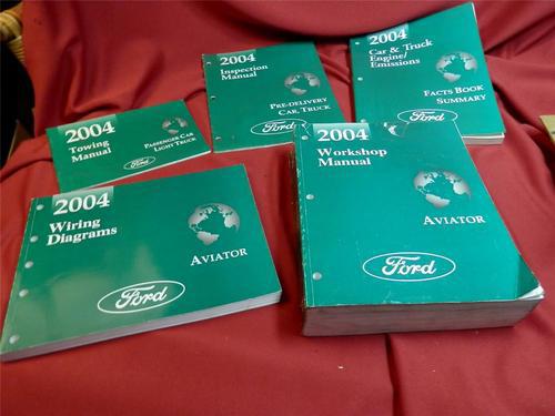 2004 lincoln aviator shop manual set w/wiring diagrams,inspection,towing,etc...