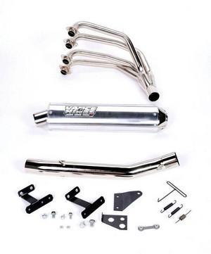 Vance & hines stls steel2-r exhaust full system nickel for kawasaki zx-6 93-02