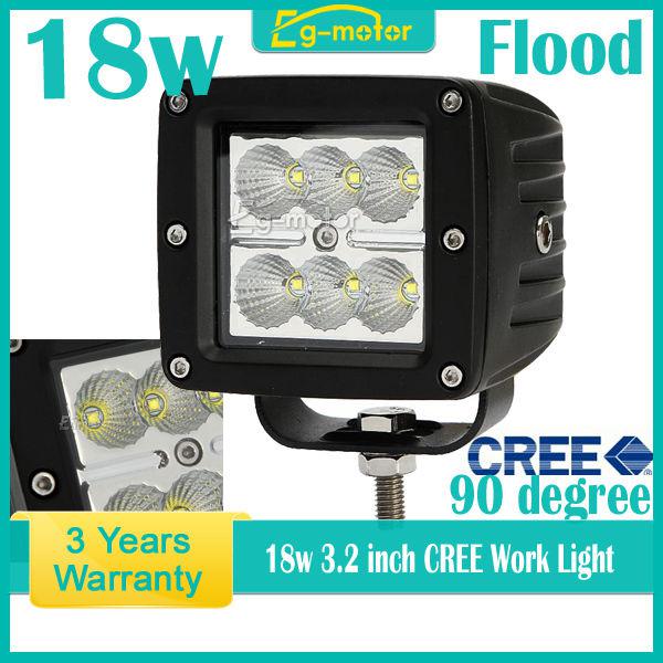 3.2 inch 18w cree 6 led flood work light offroad lamp car van truck boat suv 4wd