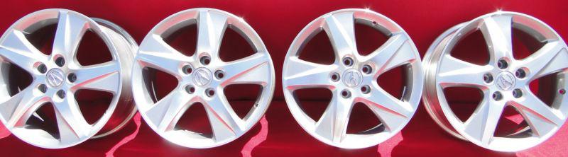 17" acura tsx civic accord odyssey pilot 2012 oe wheels (4) silver oem rims 