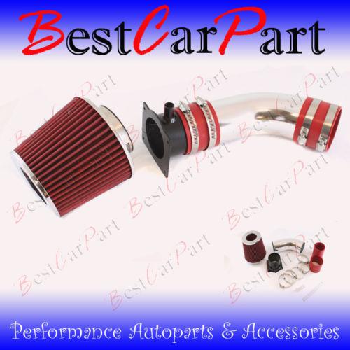 Bcp red 98-05 passat 2.8l v6 ram air intake racing system + filter