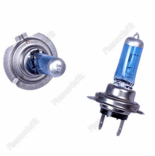 2pcs h7 car light bulb super white 12v 55w halogen xenon filled high beam top