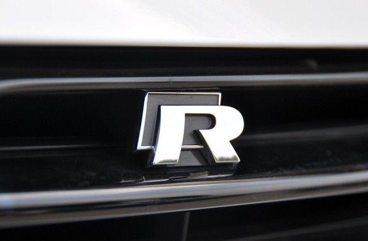 Black metal hood front grill badge emblem 3d for r rline r-line vw gti cc passat