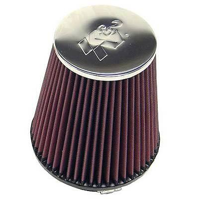 K&n air filter filtercharger conical cotton gauze red 4" dia inlet ea rf-1032