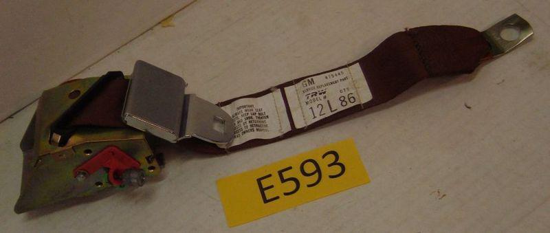 Corvette drivers seat belt assembly 1978 gm part 475445 nos #e593