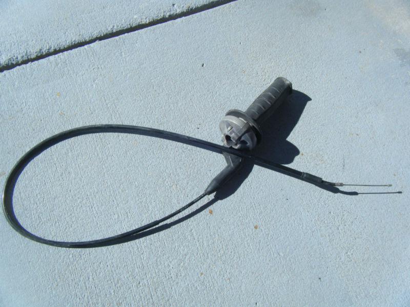 1981 honda elsinore cr125r throttle & cable assembly, nice condition