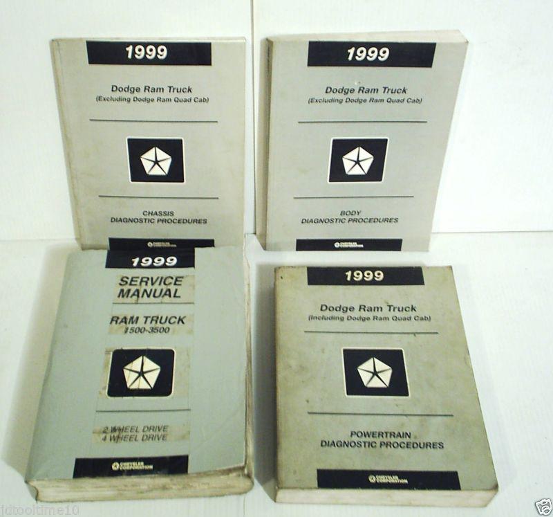 1999 dodge ram truck service shop repair manual set 1500 2500 3500