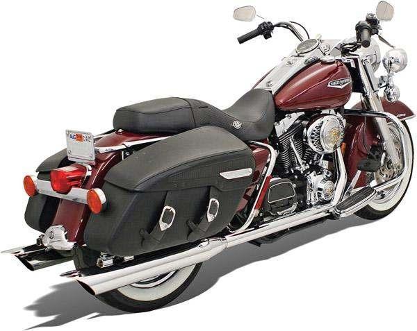 Bassani true dual head pipes chrome harley flht electra glide standard 1995-2009