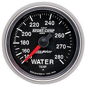 Autometer 3631 sport comp ii mech water temp gauge 280