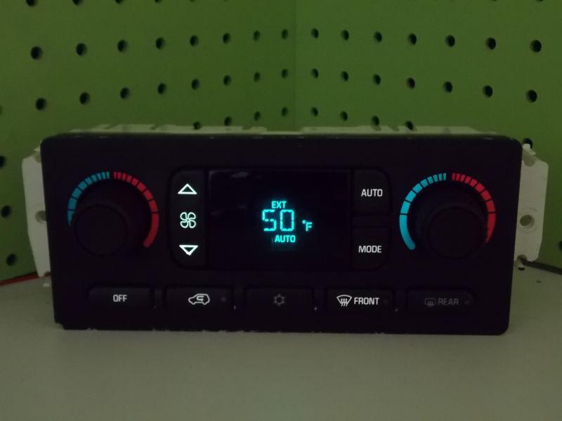 03 04 envoy trailblazer rainier ac heater digital climate control unit 15195331