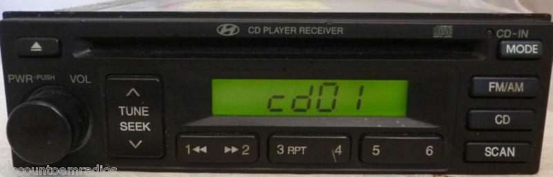 05-06 hyundai tiburon radio cd player 96160-2e100 *