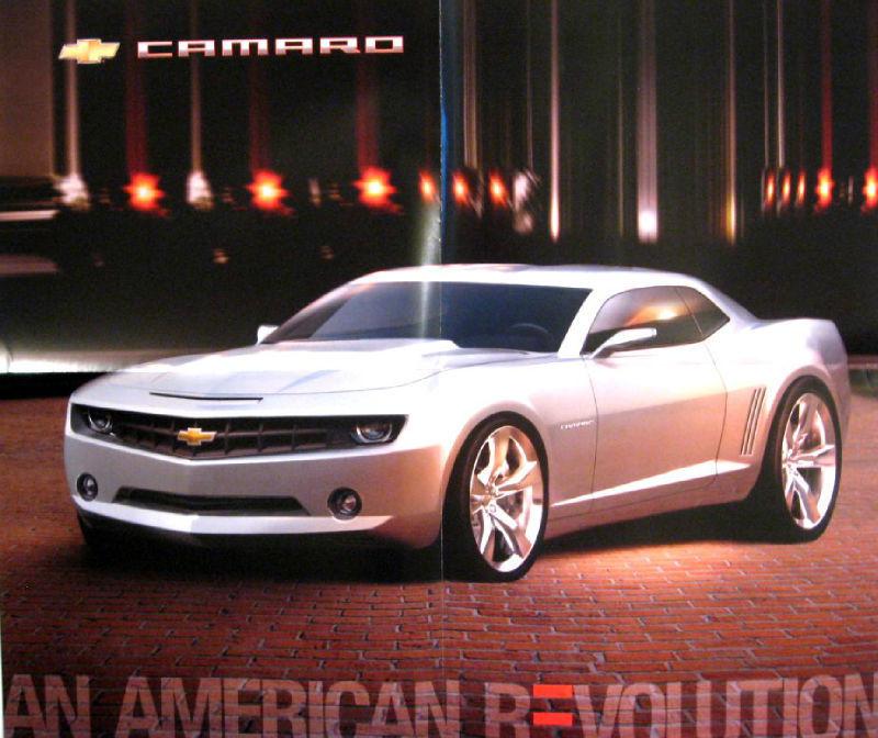 2006 chevy camaro concept experimental brochure, 2010 prototype, gm 06 