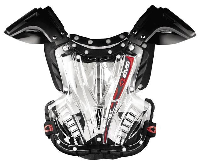 Evs sports vex motorcycle chest protector clear/black lg/large
