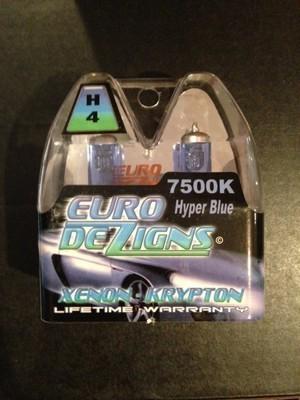 Hyper blue h4 9003 xenon hid high/low beam headlights bulbs 7500k