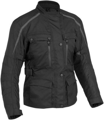 River road waterproof/breathable taos motorcycle jacket black small