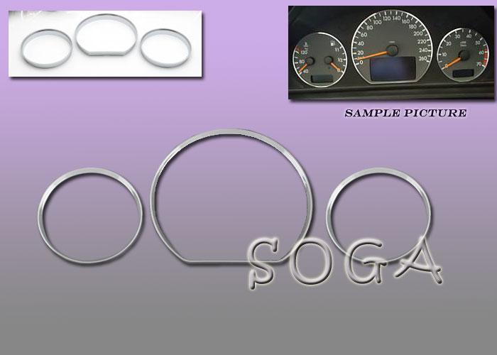 00 01 02 benz w210 dash cluster gauge trim rings e430 !