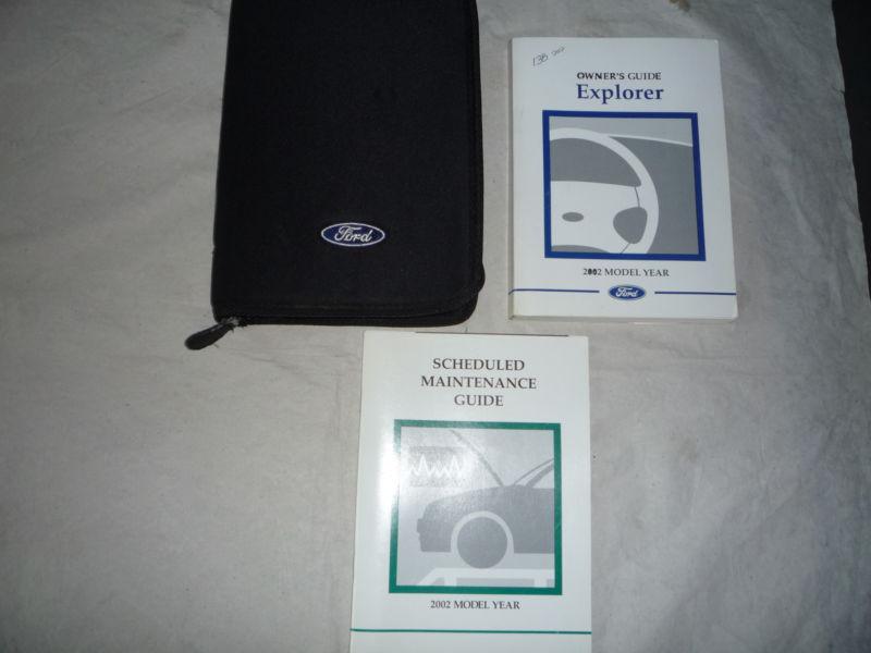 2002 ford explorer owner’s manual set 