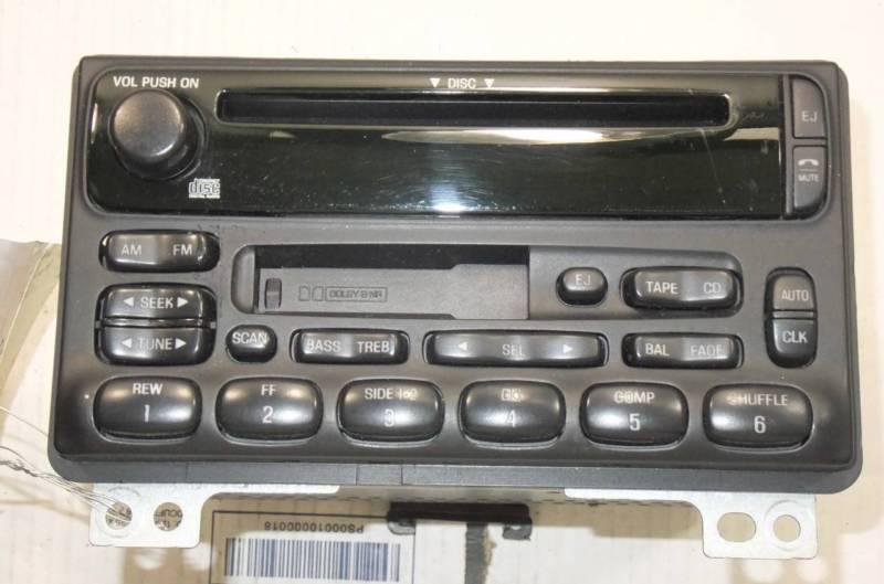 Radio am-fm-stereo cd+cassette 2002 2003 2004 ford explorer 3l2t-18c868-dd oem