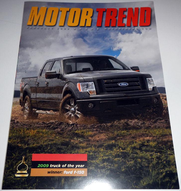 February 2009 motor trend brochure - 2009 truck of the year winner ford f-150