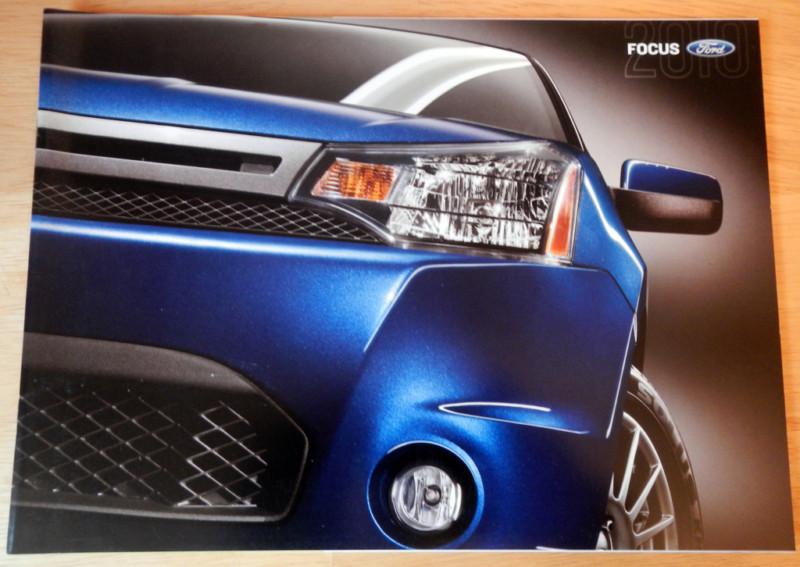 Brand new 2010 ford focus literature brochure catalog