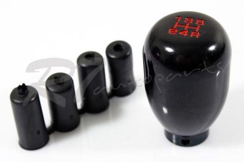 Universal type r style advanced black aluminum 5spd manual stick shift knob jdm