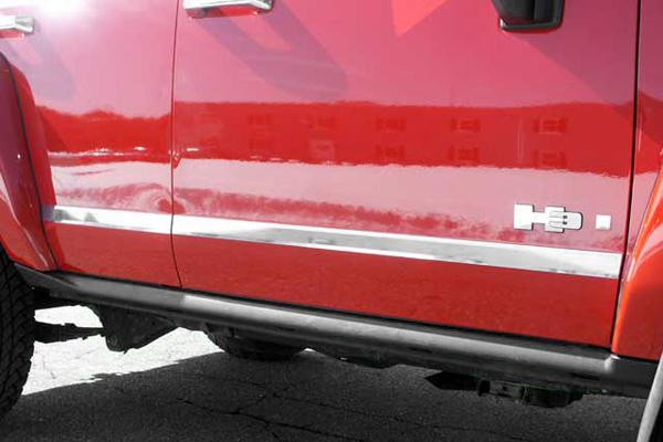 Saa hv46304 06-09 hummer h3 molding insert polished truck suv chrome trim