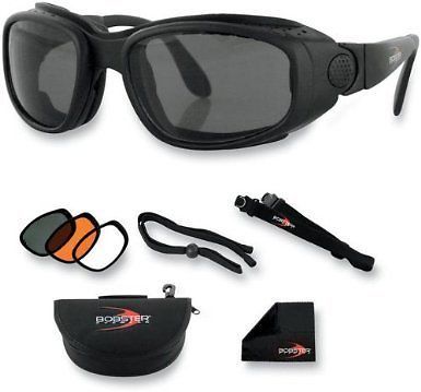 Bobster sport/street convertible goggle/sunglasses with lenses bssa001ac