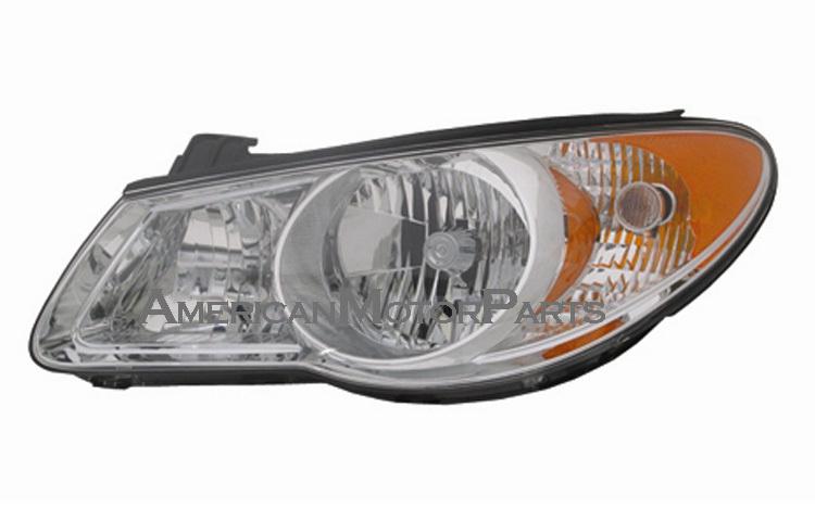 Left driver side replacement headlight 07-09 fit hyundai elantra - 921012h050