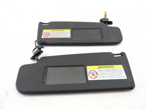 Mk4 vw gti gli black left right sun visor visors pair good factory oem -547