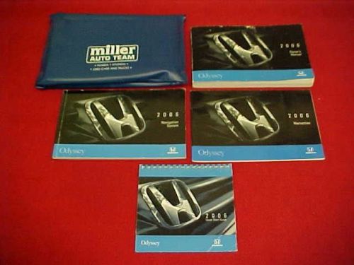 2006 honda odyssey minivan original owners manual service guide 06 + navigation